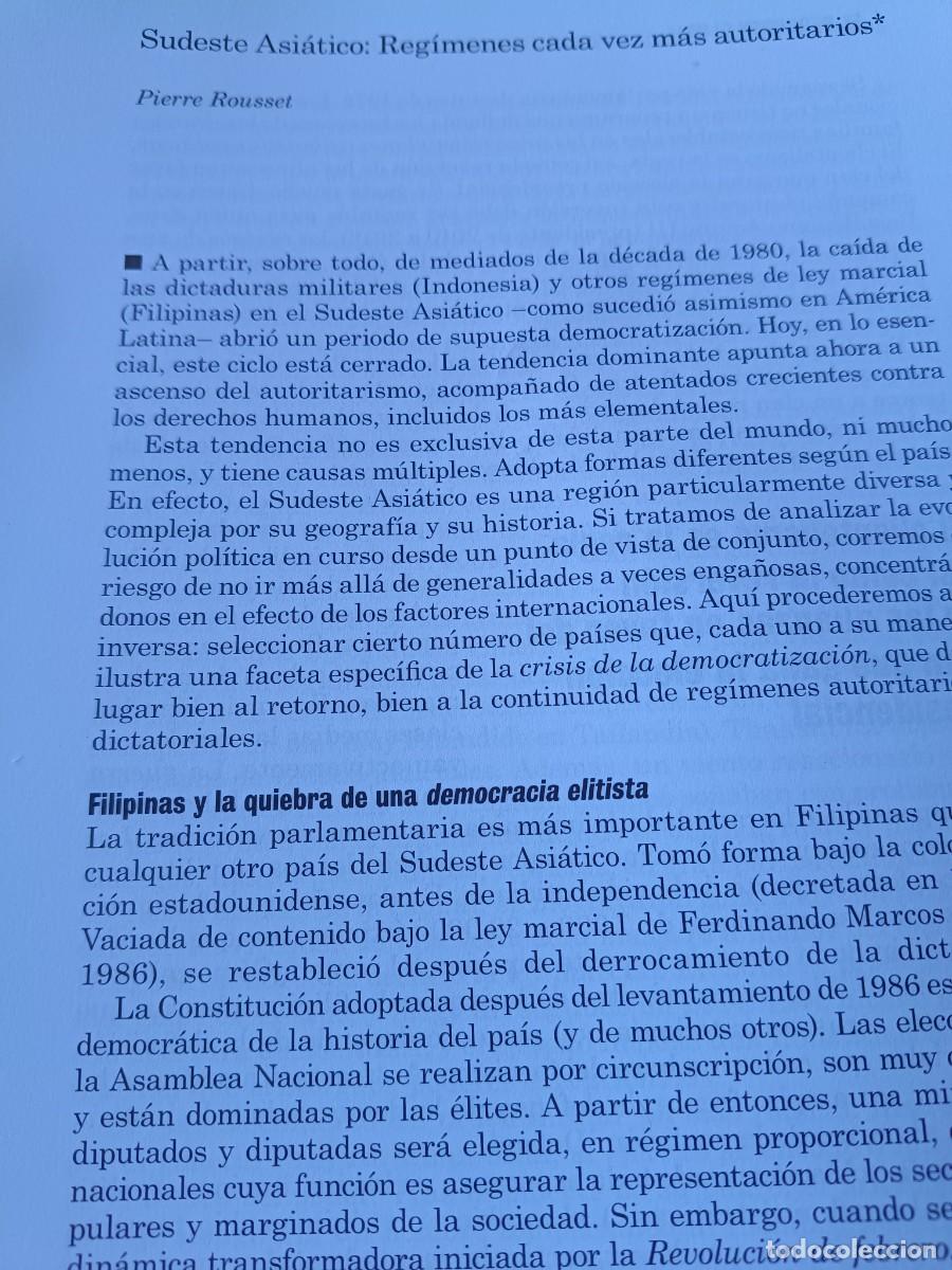 Colecionismo de Revistas e Jornais: SUDESTE ASI&Aacute;TICO, REG&Iacute;MENES CADA VEZ MAS AUTORITARIOS. 11 P&Aacute;GS REVISTA VIENTO SUR 2018