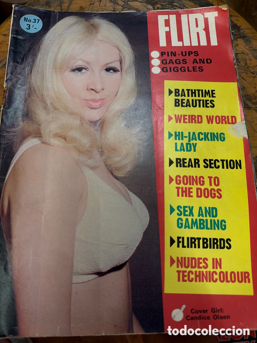Colecionismo de Revistas e Jornais: Revista er&oacute;tica PIN-UPS FLIRT GAGS AND GIGGLES.a&ntilde;os 60/70 ilustrado profusamente