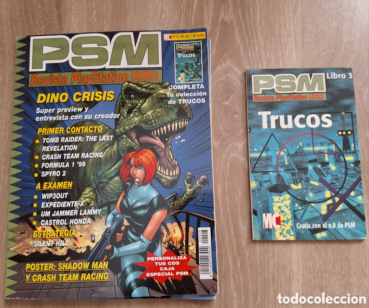 Coleccionismo de revistas y peri&oacute;dicos: Psm revista consolas n&uacute;mero 8 a&ntilde;o 1999/10 incluye p&oacute;ster y guia