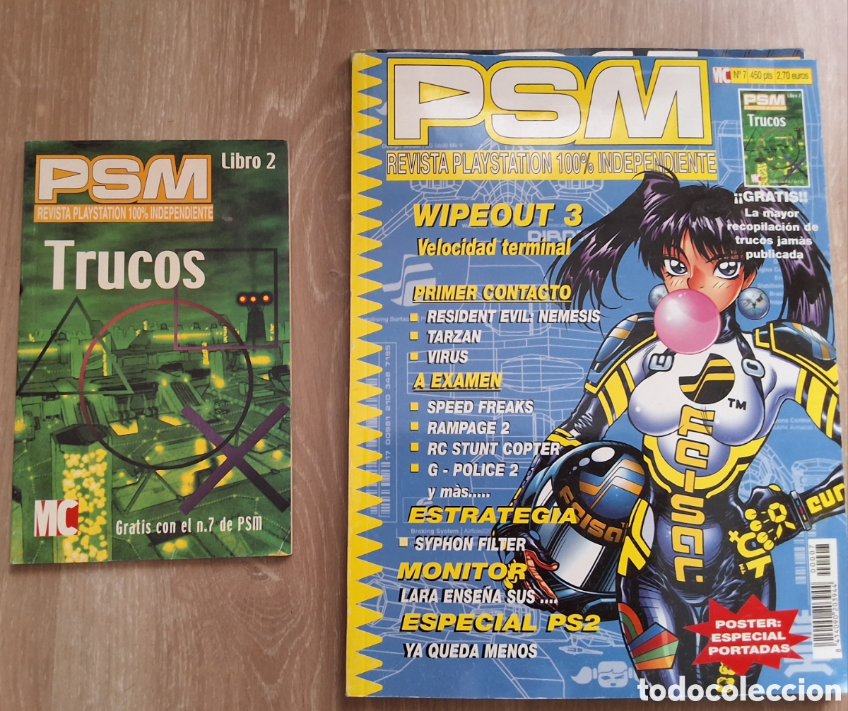 Coleccionismo de revistas y peri&oacute;dicos: Psm revista consolas n&uacute;mero 7 a&ntilde;o 1999/9 incluye p&oacute;ster y gu&iacute;a trucos