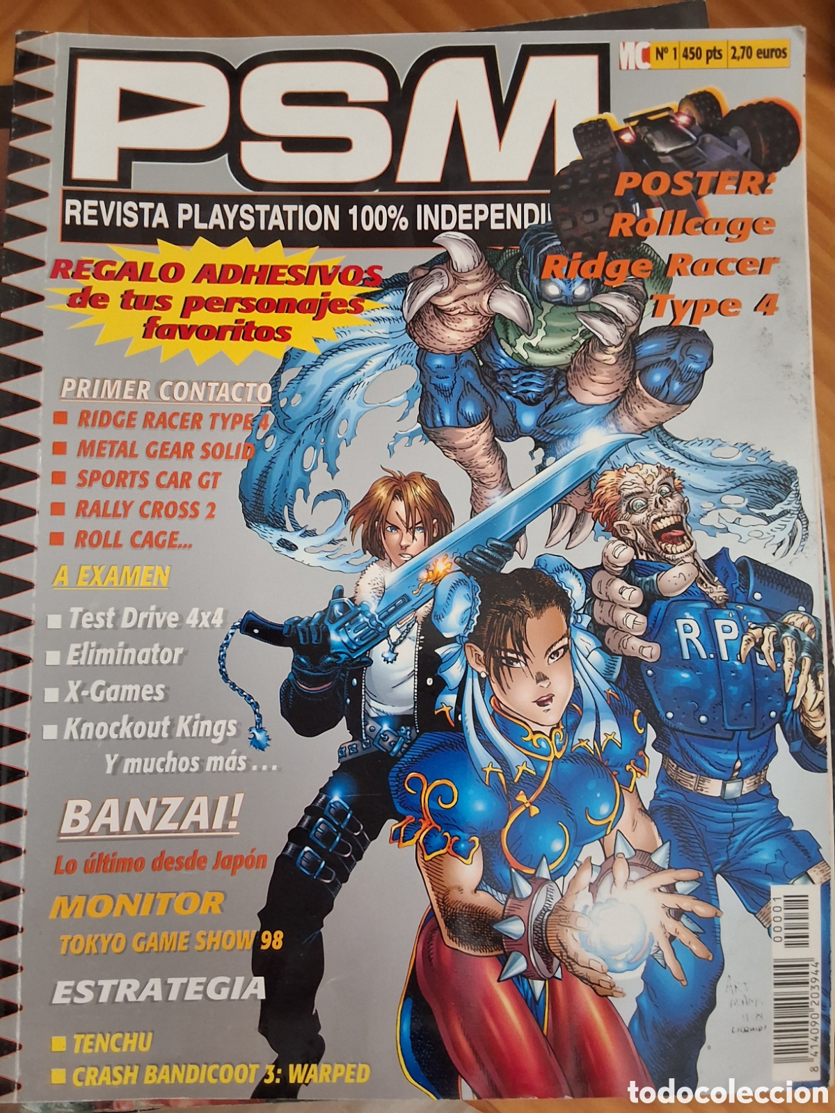 Coleccionismo de revistas y peri&oacute;dicos: Psm revista consolas n&uacute;mero 1 a&ntilde;o 1999/3 incluye adhesivos