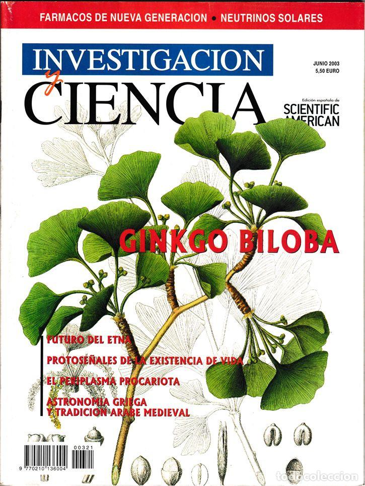 Coleccionismo de revistas y peri&oacute;dicos: INVESTIGACI&Oacute;N Y CIENCIA N&ordm; 321 - JUNIO 2003 - GINKGO BILOBA / ETNA / SE&Ntilde;ALES VIDA / NEUTRINOS