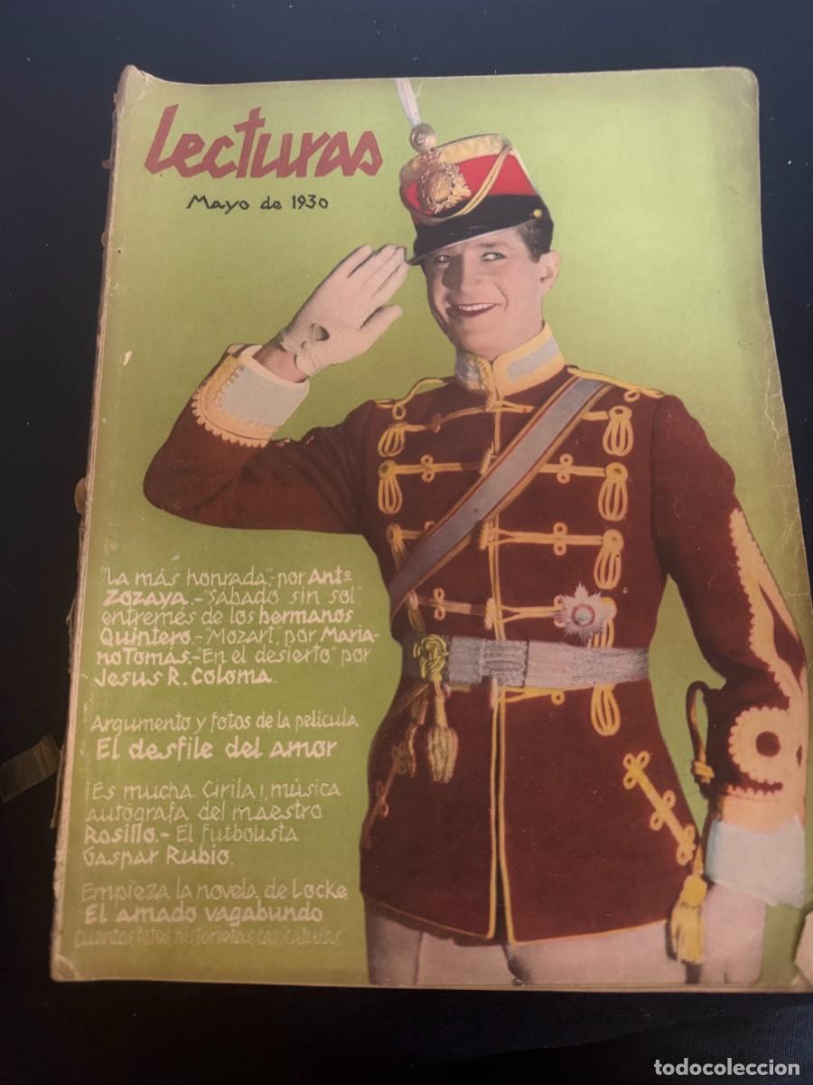 Collection Magazines and Newspapers: MAURICE CHEVALIER ( EL DESFILE DEL AMOR). REVISTA LECTURAS.MAYO DE 1930. 100 P&Aacute;GINAS.