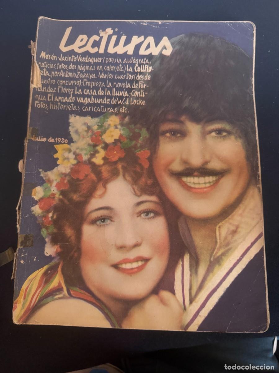 Collection Magazines and Newspapers: ANTIGUA REVISTA LECTURAS N&ordm; 110 - JULIO 1930 TIENE 90 PAGS.