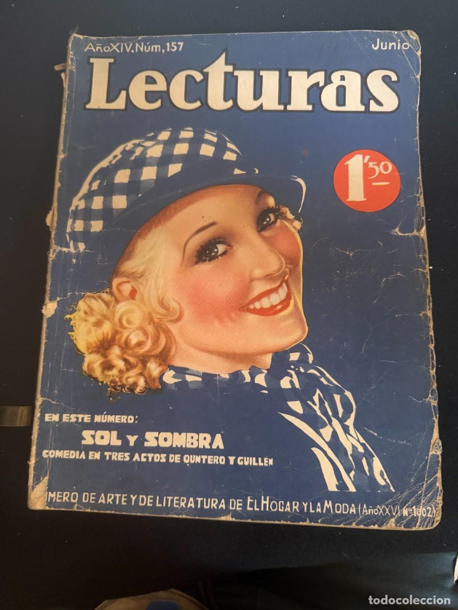 Collection Magazines and Newspapers: REVISTA LECTURAS DE JUNIO DE 1934 N&ordm; 157 TIENE 90 PAGS.