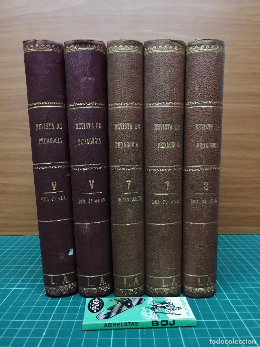 Coleccionismo de revistas y peri&oacute;dicos: LOTE 5 TOMOS &mdash; Revista de Pedagog&iacute;a &mdash; Lorenzo Luzuriaga &mdash; 1926-1929