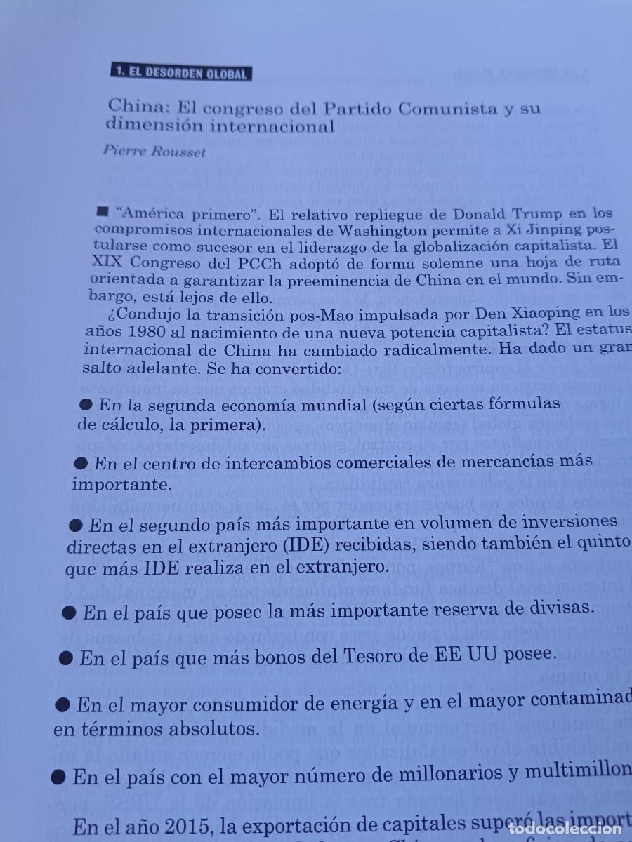 Collection Magazines and Newspapers: CHINA, XIX CONGRESO DEL PARTIDO COMUNISTA Y EXPANSI&Oacute;N INTERNACIONAL 11 P&Aacute;GS REVISTA VIENTO SUR 2017
