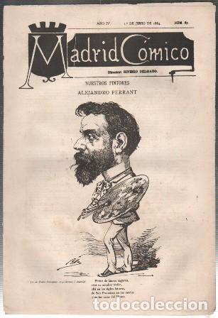 Coleccionismo de revistas y peri&oacute;dicos: REVISTA MADRID COMICO A&Ntilde;O IV - 1 DE JUNIO 1884 N&ordm; 67 (ALEJANDRO FERRANT) - A-REV-3118