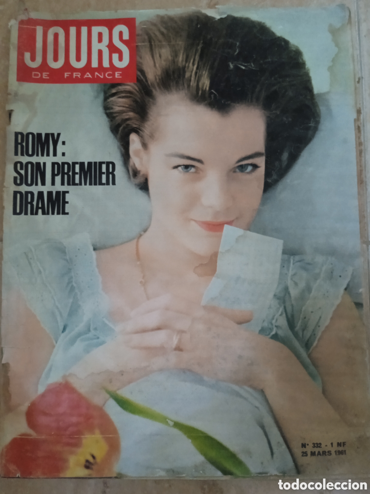 Coleccionismo de revistas y peri&oacute;dicos: Revista Jours de France Romy Schneider Belinda Lee Jacques Charrier