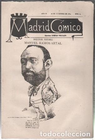 Coleccionismo de revistas y peri&oacute;dicos: REVISTA MADRID COMICO A&Ntilde;O IV -28 DE SETIEMBRE 1884 N&ordm; 84 (MANUEL RAMOS ARTAL) - A-REV-3126