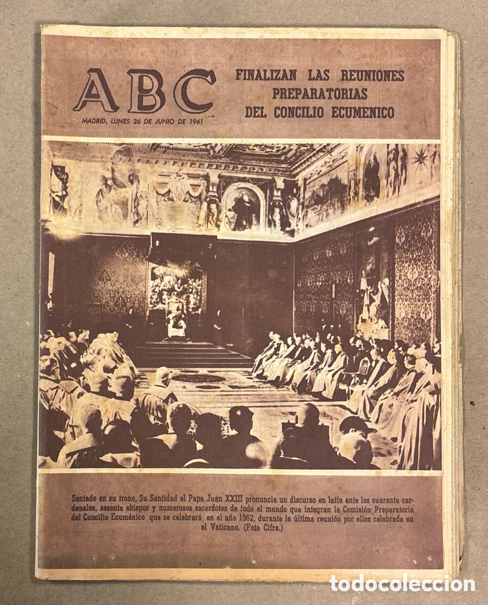 Sammeln von Zeitschriften und Zeitungen: ABC (26 JUNIO 1961) JUAN XXIII CONCILIO ECUM&Eacute;NICO, EXTREMADURA RUTA DE CONQUISTADORES, ATL&Eacute;TICO