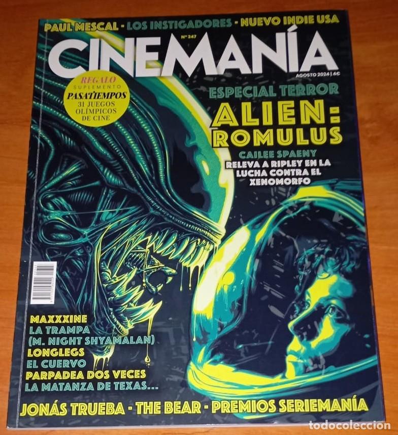 Coleccionismo de revistas y peri&oacute;dicos: REVISTA. CINEMANIA 347 . ESPECIAL TERROR . ALIEN ROMULUS . Agosto 2024