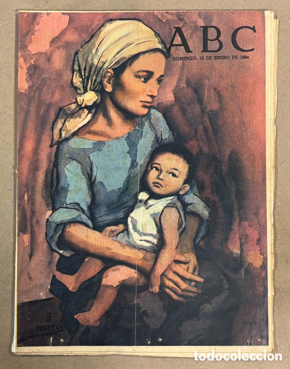 Coleccionismo de revistas y peri&oacute;dicos: ABC (19 ENERO 1964) VIAJE PIRINEO L&Eacute;RIDA SALARD&Uacute; CAMILO J. CELA, PASTORA IMPERIO, REAL MADRID ELCHE