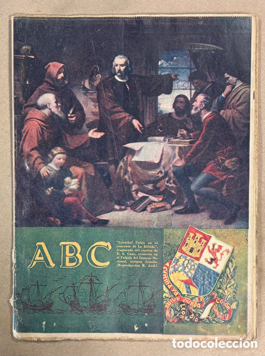 Coleccionismo de revistas y peri&oacute;dicos: ABC (10 OCTUBRE 1959) COL&Oacute;N EN EL CONVENTO DE LA R&Aacute;BIDA, MARQU&Eacute;S DE TORRESOTO DE BRIVIESCA