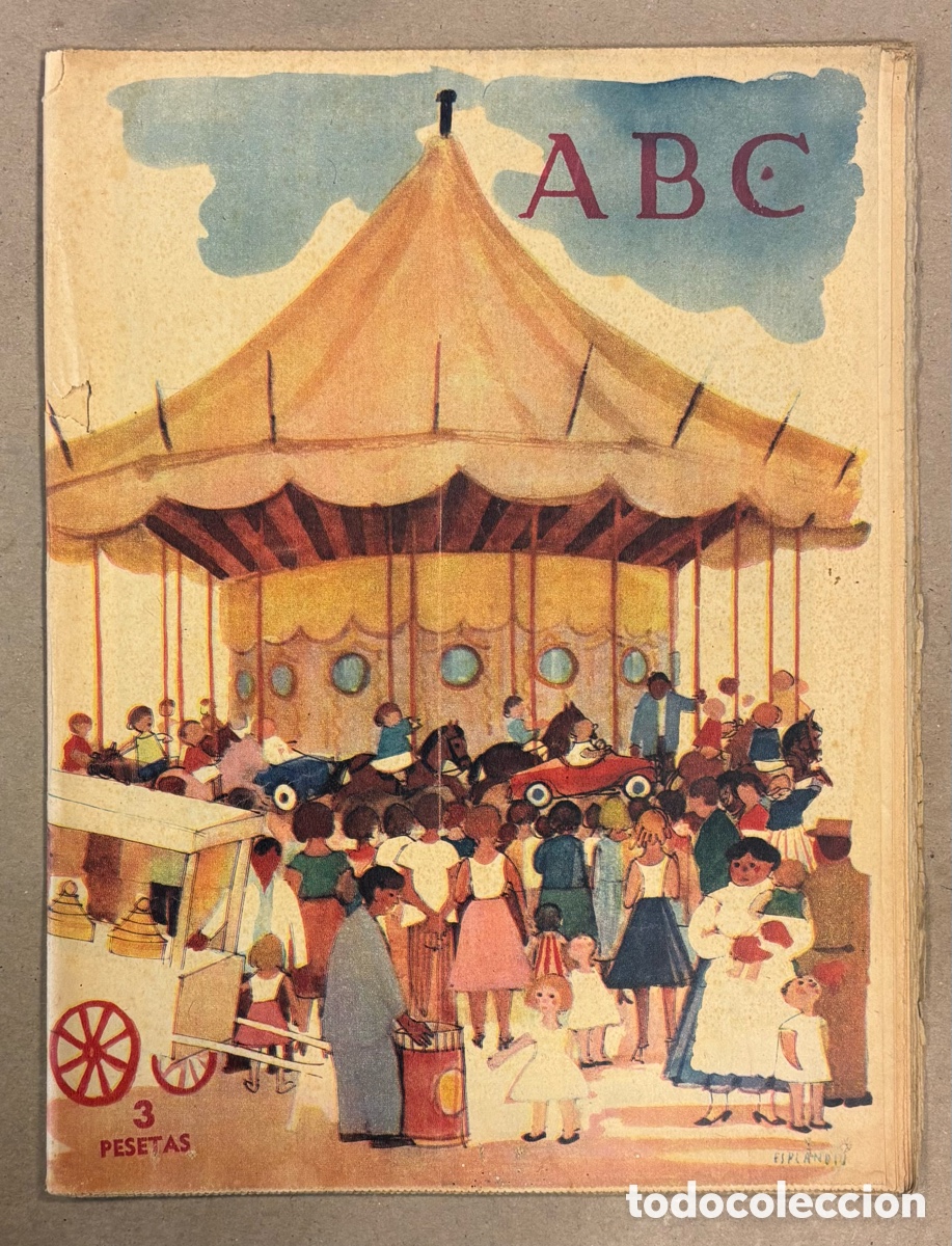 Coleccionismo de revistas y peri&oacute;dicos: ABC (29 JULIO 1961) ESPLANDIU, LA BATALLA DE FLORES VALENCIA, JUAN ALCAIDE POETA LA MANCHA,..