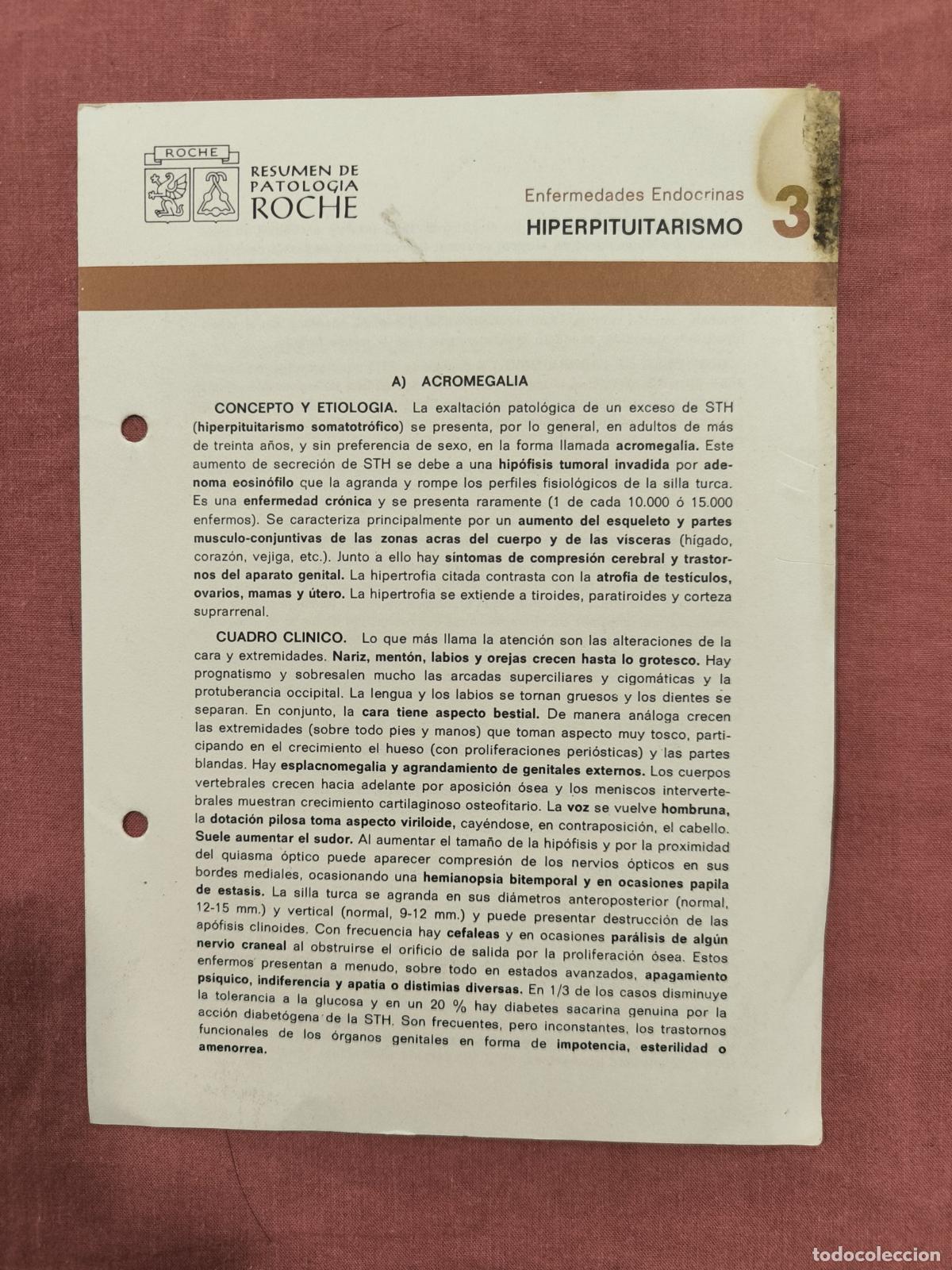 Collection Magazines and Newspapers: Folleto Resumen de Patolog&iacute;a Roche N&ordm; 3 &ndash; Enfermedades Endocrinas: Hiperpituitarismo
