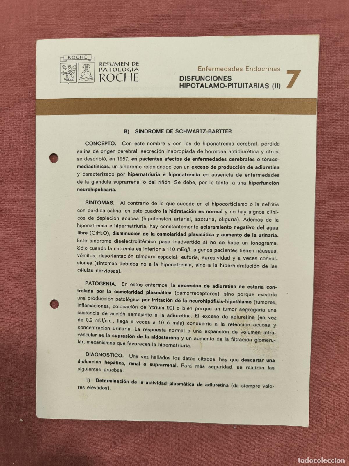 Collection Magazines and Newspapers: Folleto Resumen de Patolog&iacute;a Roche N&ordm; 7 &ndash; Disfunciones Hipot&aacute;lamo-Pituitarias II