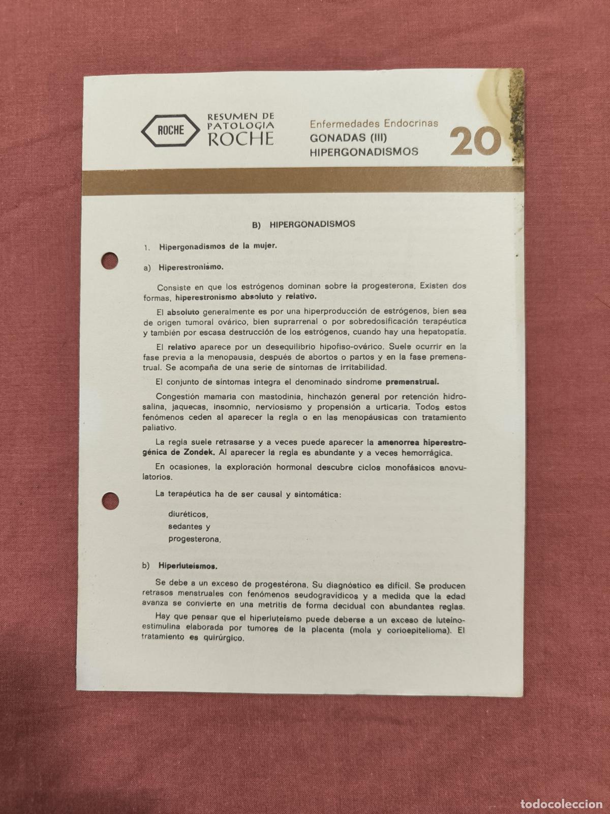 Collection Magazines and Newspapers: Folleto Resumen de Patolog&iacute;a Roche N&ordm; 20 &ndash; G&oacute;nadas III: Hipergonadismos