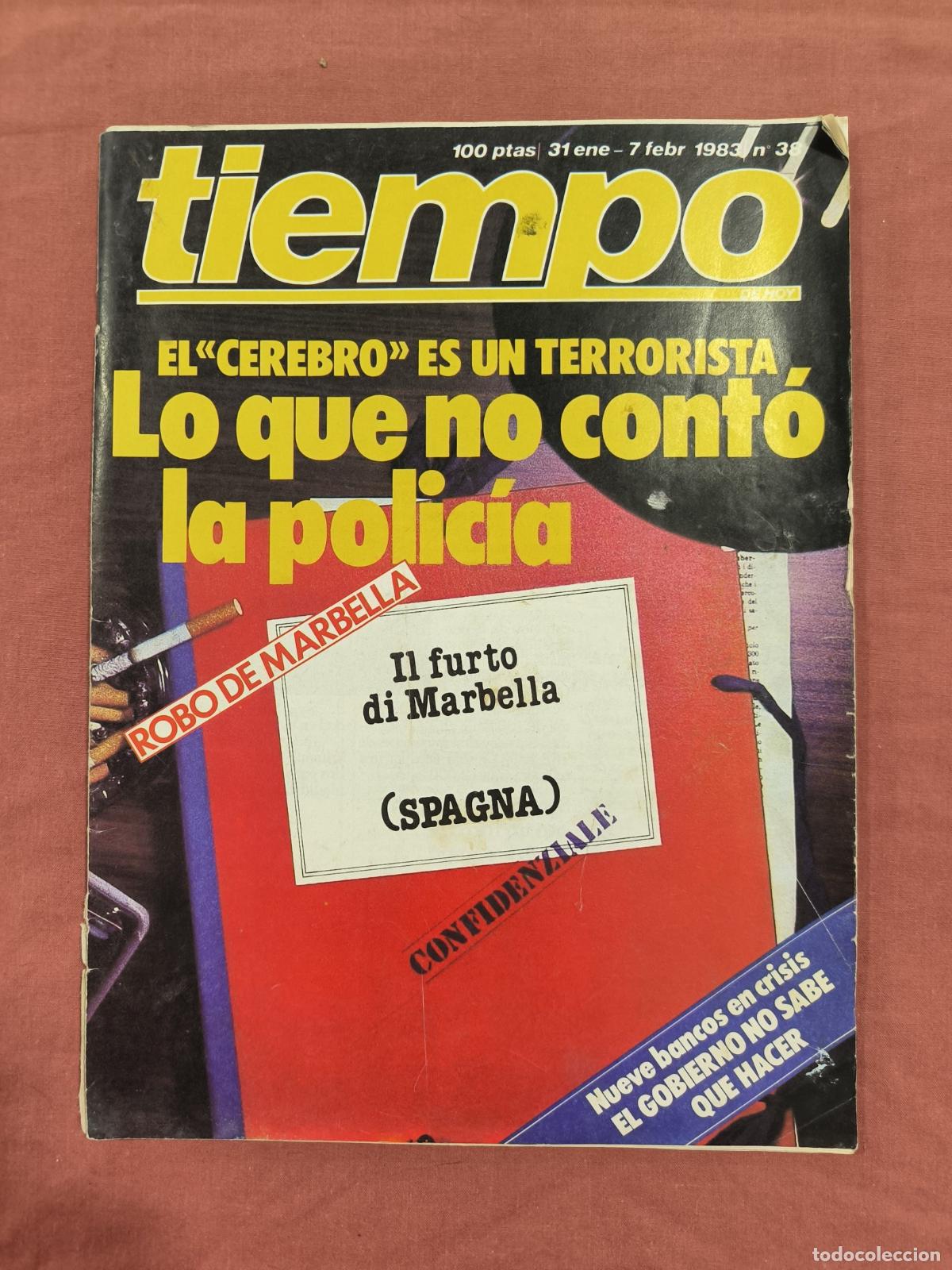 Collectionnisme de Revues et Journaux: Revista Tiempo Enero 1983 &ndash; El Cerebro es un Terrorista y Piratas del Coral