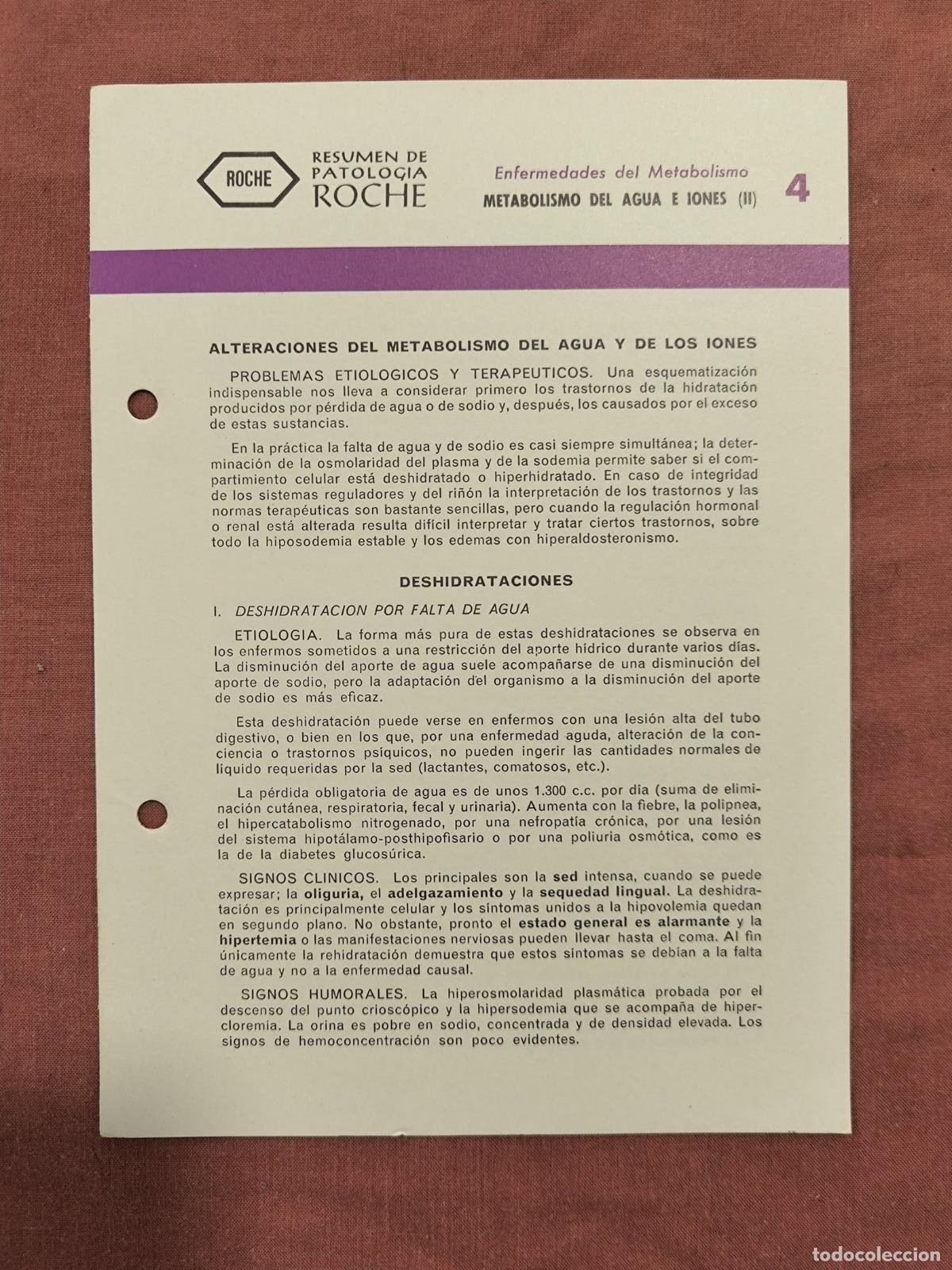Collection Magazines and Newspapers: Folleto Resumen de Patolog&iacute;a Roche N&ordm; 4 &ndash; Metabolismo del Agua e Iones II