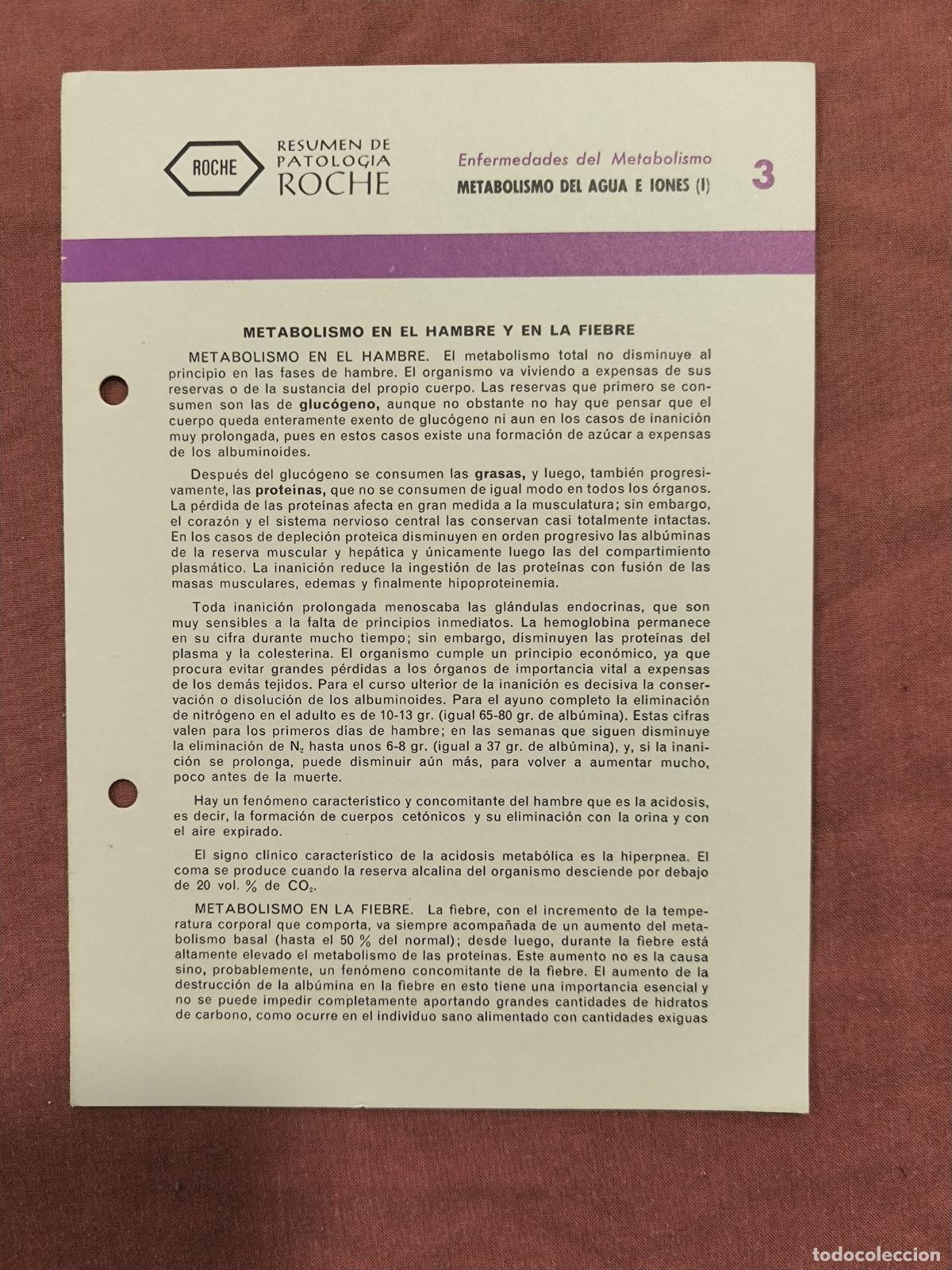 Collection Magazines and Newspapers: Folleto Resumen de Patolog&iacute;a Roche N&ordm; 3 &ndash; Metabolismo del Agua e Iones I