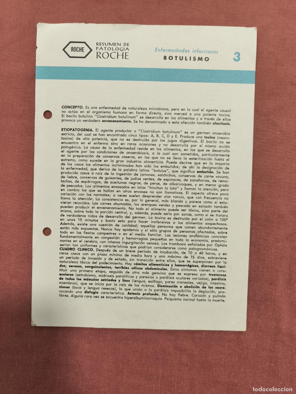 Collection Magazines and Newspapers: Folleto Resumen de Patolog&iacute;a Roche N&ordm; 3 &ndash; Enfermedades Infecciosas: Botulismo