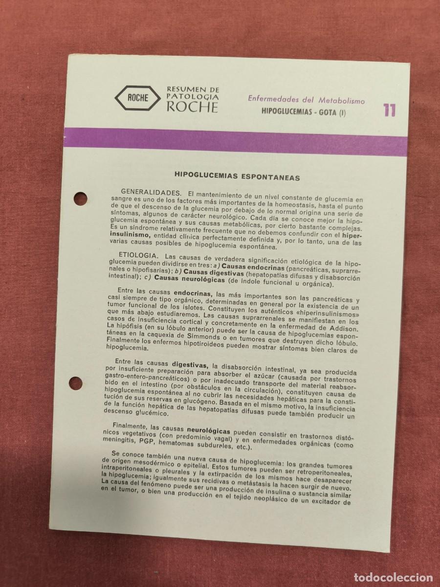 Collection Magazines and Newspapers: Folleto Resumen de Patolog&iacute;a Roche N&ordm; 11 &ndash; Metabolismo: Hipoglucemia y Gota I