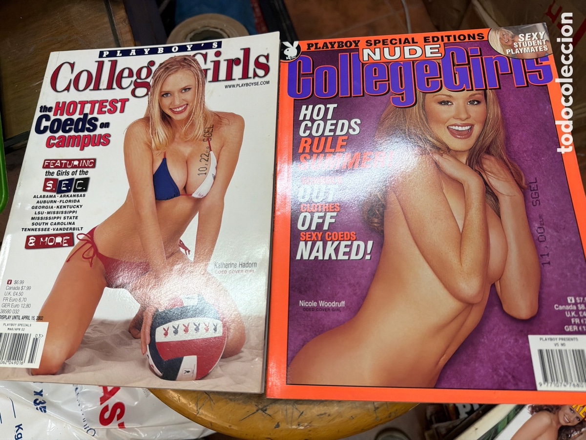 Coleccionismo de revistas y peri&oacute;dicos: Lote de 2 revistas PLAYBOY SPECIAL EDITIONS NUDE COLLEGEGIRLS.edici&oacute;n americana.2003