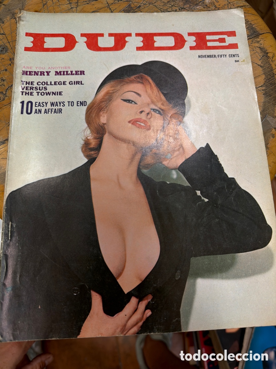 Coleccionismo de revistas y peri&oacute;dicos: Revista er&oacute;tica/destape DUDE.vol 7 n 9 November 1963.edici&oacute;n americana.profusamente ilustrado