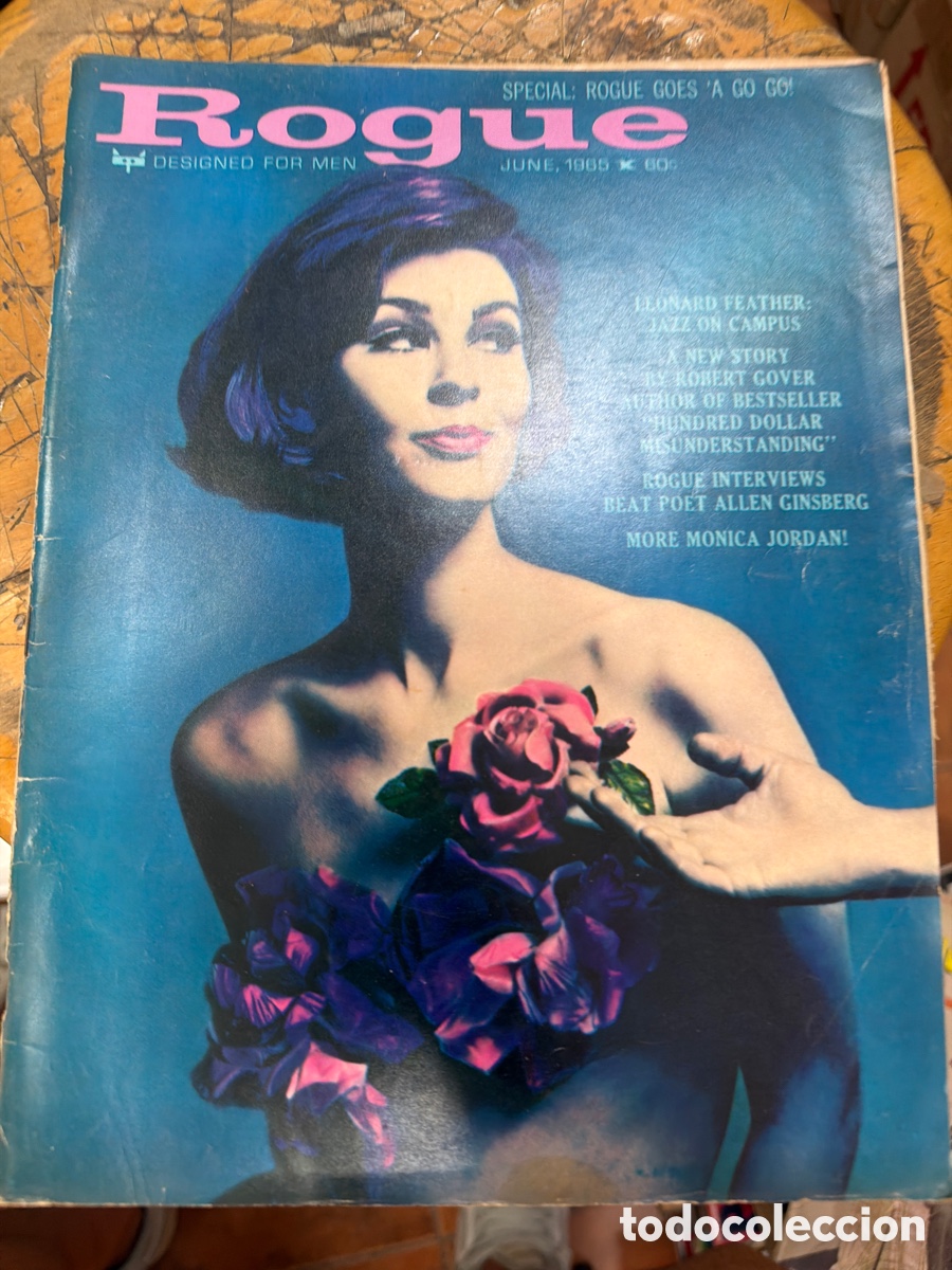 Coleccionismo de revistas y peri&oacute;dicos: Revista er&oacute;tica ROGU&Eacute;.vintage pinup.june 1965.vol 10 n 3
