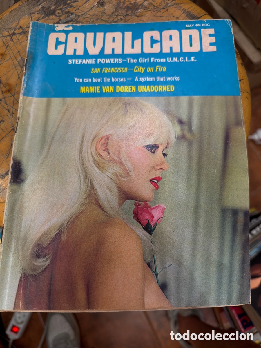 Coleccionismo de revistas y peri&oacute;dicos: Revista er&oacute;tica/destape vintage pin-up CAVALCADE.edici&oacute;n americana.vol 6 n 4 mayo 1967.poster centra