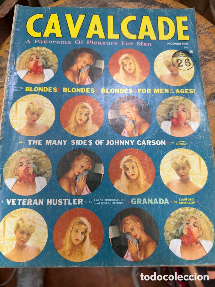 Coleccionismo de revistas y peri&oacute;dicos: Revista er&oacute;tica/destape vintage pin-up CAVALCADE.edici&oacute;n americana.vol 4 n 14 diciembre 1963.