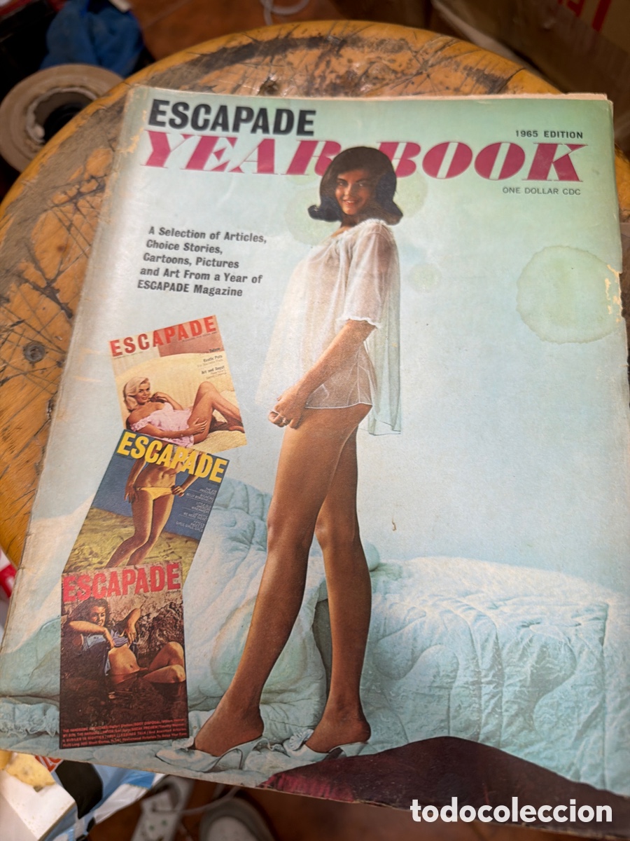 Coleccionismo de revistas y peri&oacute;dicos: Revista er&oacute;tica vintage pin-up ESCAPADE YEAR BOOK.edici&oacute;n americana.a&ntilde;o 1965.ilustrado profusamente