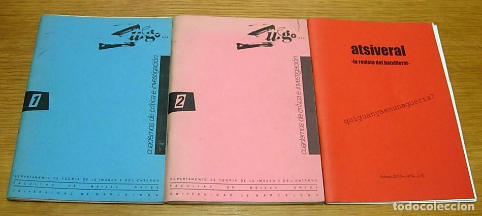 Colecionismo de Revistas e Jornais: Lote 3 Cuadernos Universitarios y Bachillerato &rdquo;Luego&rdquo; n&uacute;meros 1 y 2 + &rdquo;Atsiveral&rdquo; n&ordm; 4 Raros !!