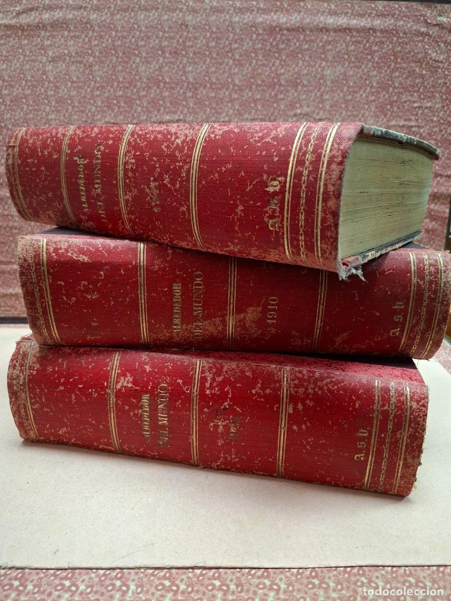 Coleccionismo de revistas y peri&oacute;dicos: LOTE REVISTAS ENCUADERNADAS ALREDEDOR DEL MUNDO VIAJES GEOGRAFIA 1910 1911 Y 1914