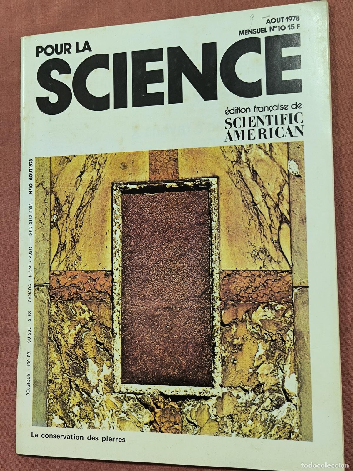 Colecionismo de Revistas e Jornais: Revista Pour la Science 1978 &ndash; Scientific American Edici&oacute;n Francesa Coleccionismo