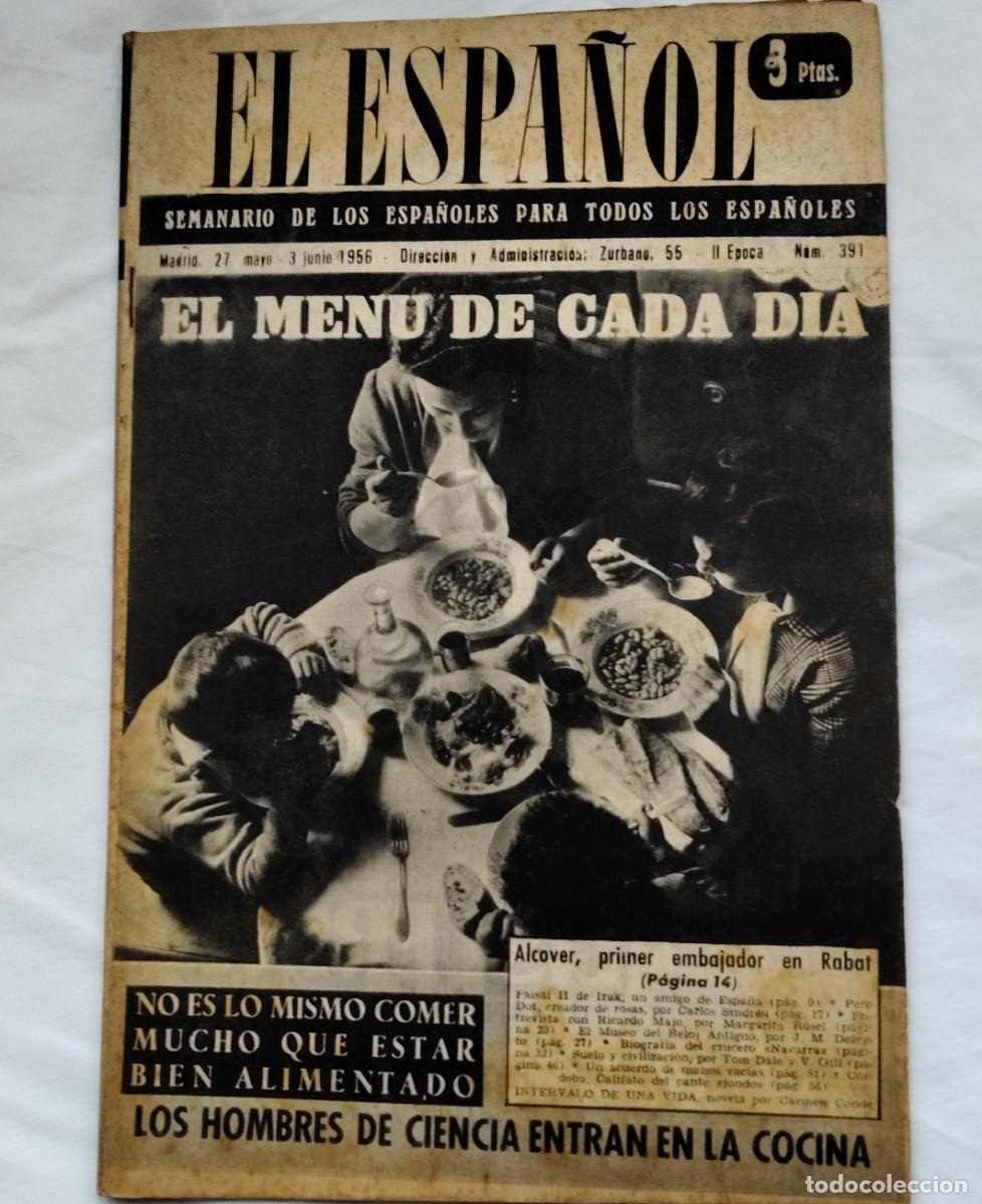 Coleccionismo de revistas y peri&oacute;dicos: El Espa&ntilde;ol 3 junio 1956 n&ordm; 391, revista semanario