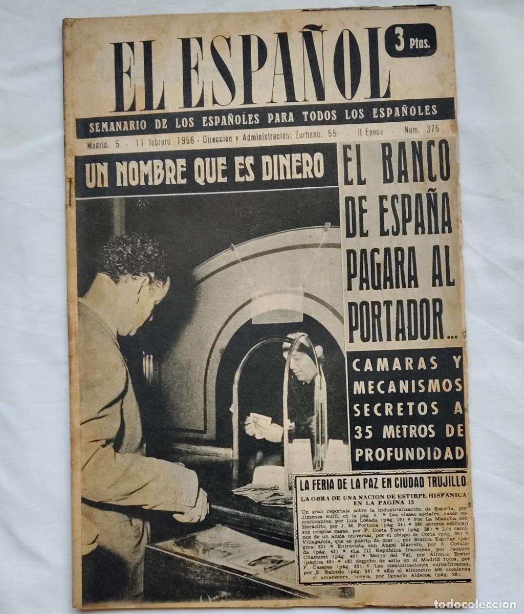 Coleccionismo de revistas y peri&oacute;dicos: El Espa&ntilde;ol 11 febrero 1956. Revista, semanario.