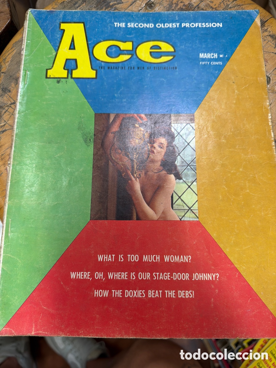 Coleccionismo de revistas y peri&oacute;dicos: Revista er&oacute;tica vintage pin-ups ACE THE SECOND OLDEST PROFESSION.vol 6 n 5 March 1963.ilustrado prof