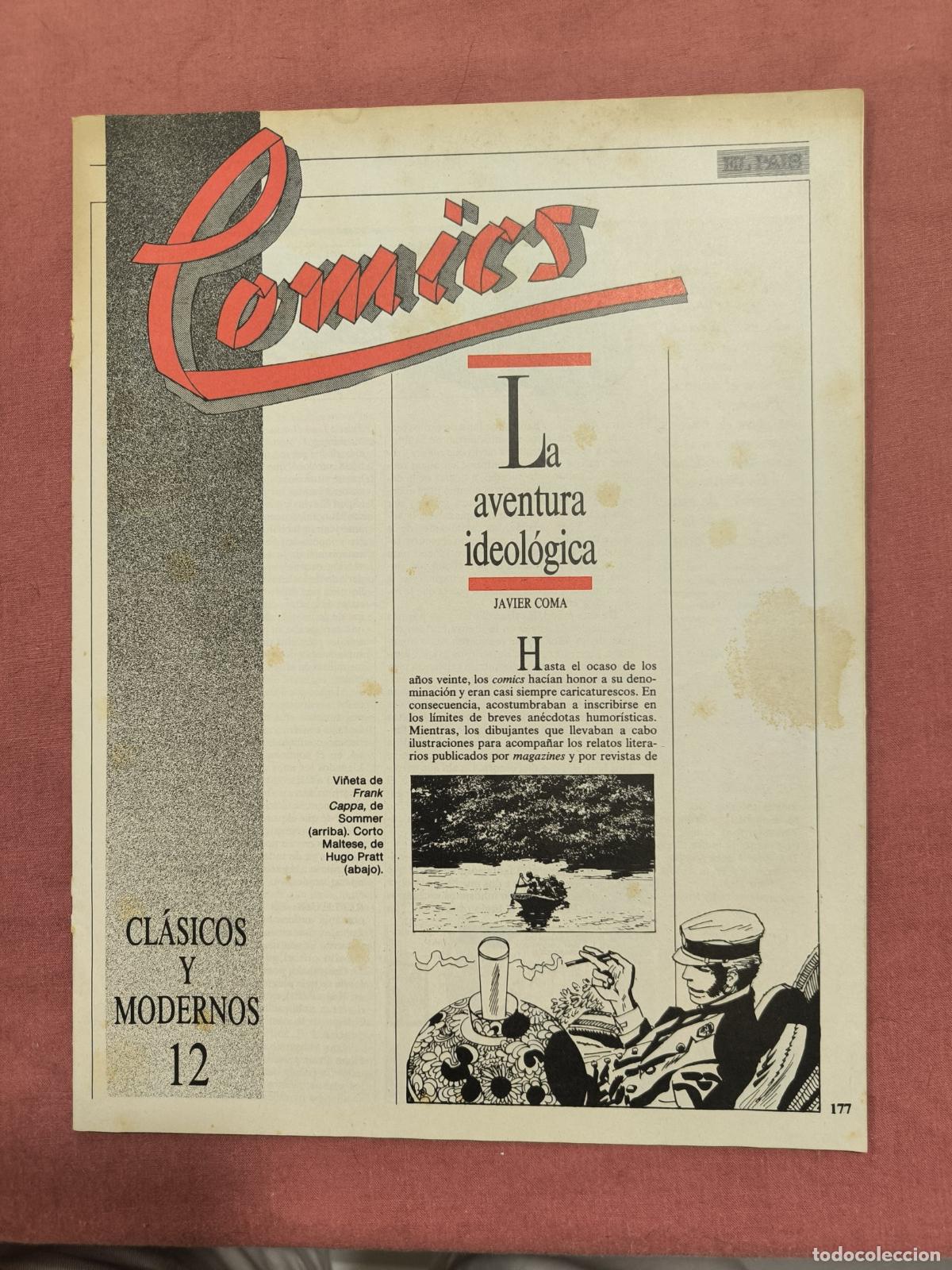 Colecionismo de Revistas e Jornais: C&oacute;mics Cl&aacute;sicos y Modernos N&ordm; 12 El Pa&iacute;s &ndash; La Aventura Ideol&oacute;gica