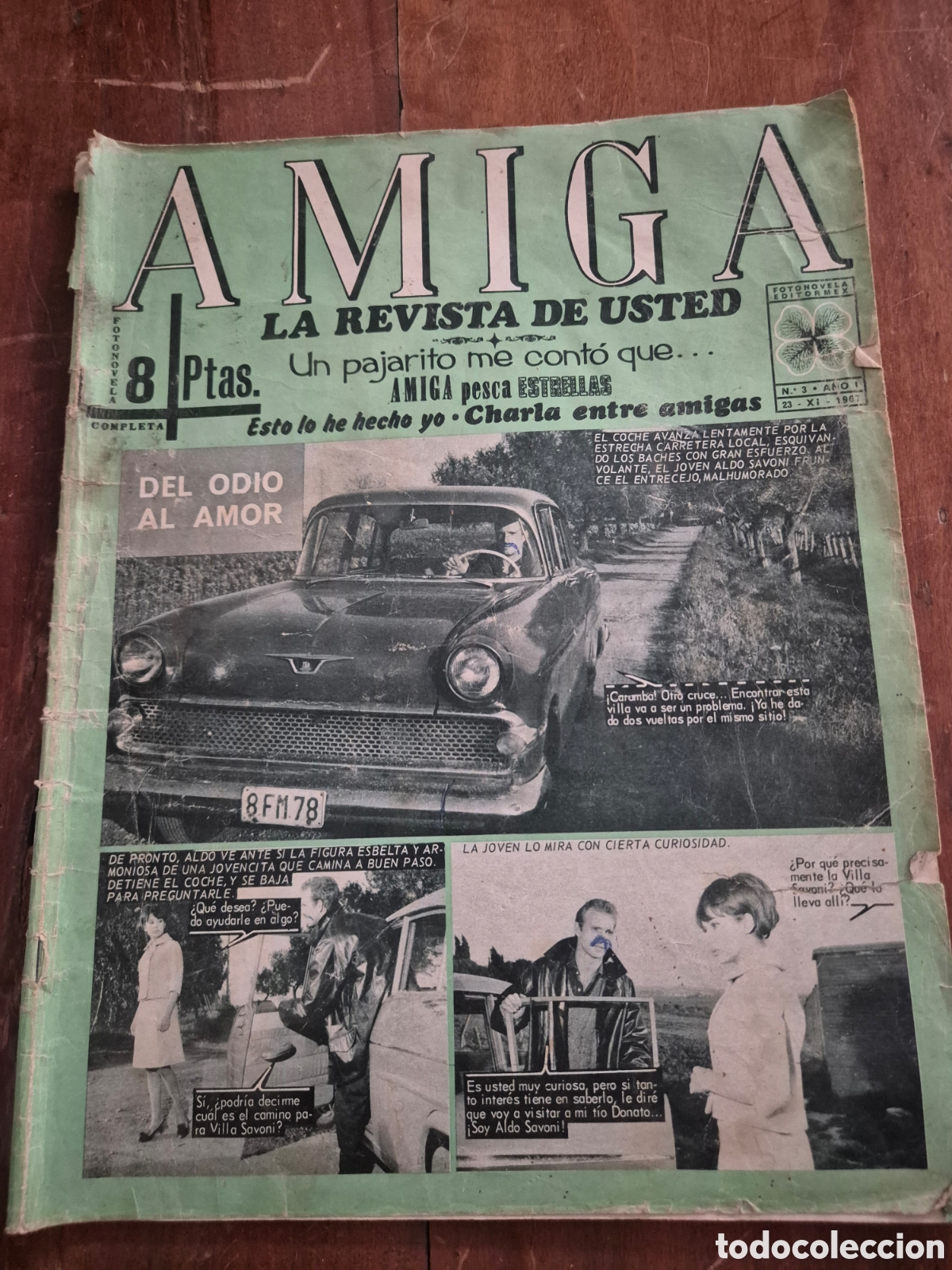 Coleccionismo de revistas y peri&oacute;dicos: AMIGA FOTONOVELA 3/11/67