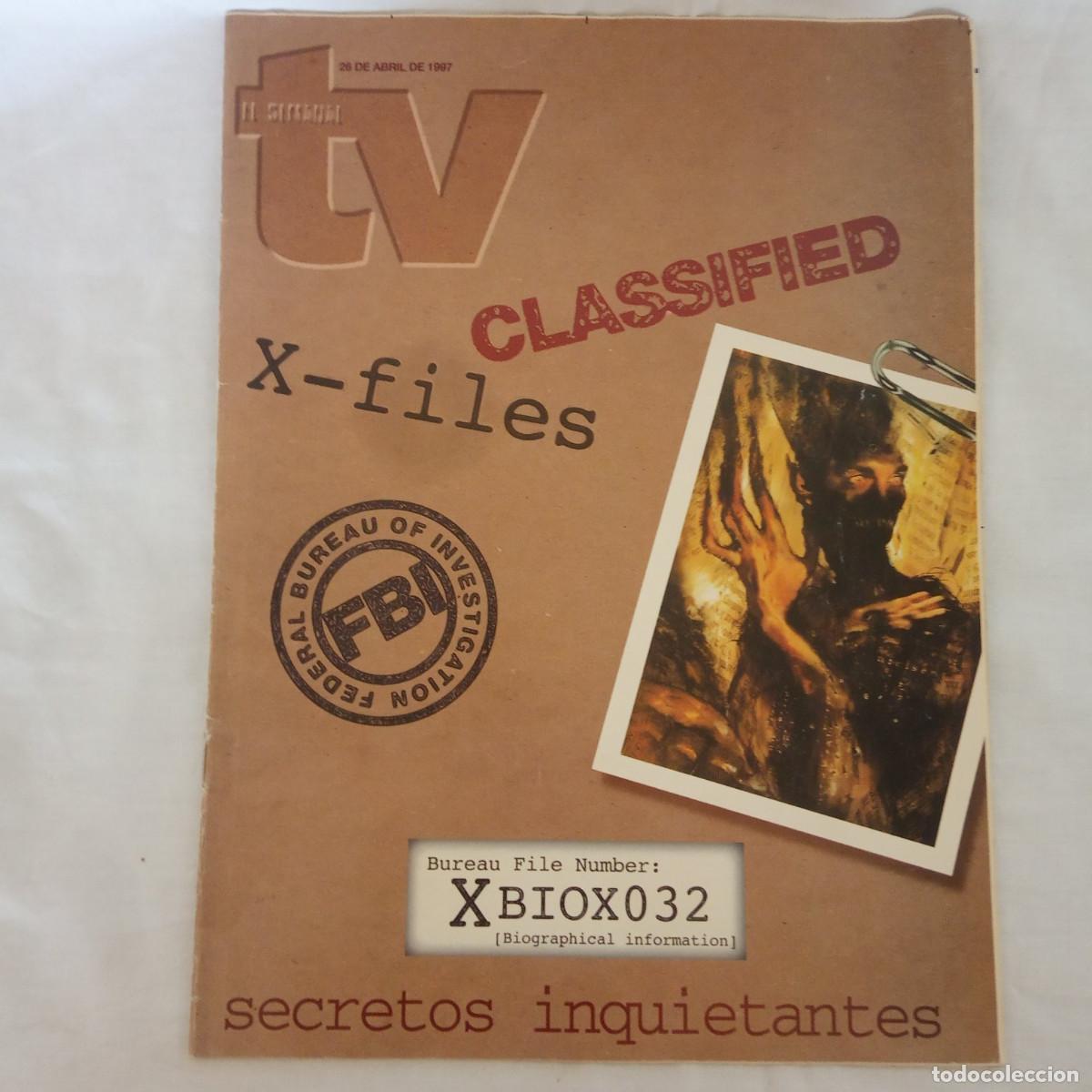 Coleccionismo de revistas y peri&oacute;dicos: Revista El semanal TV especial de X-Files, 1997