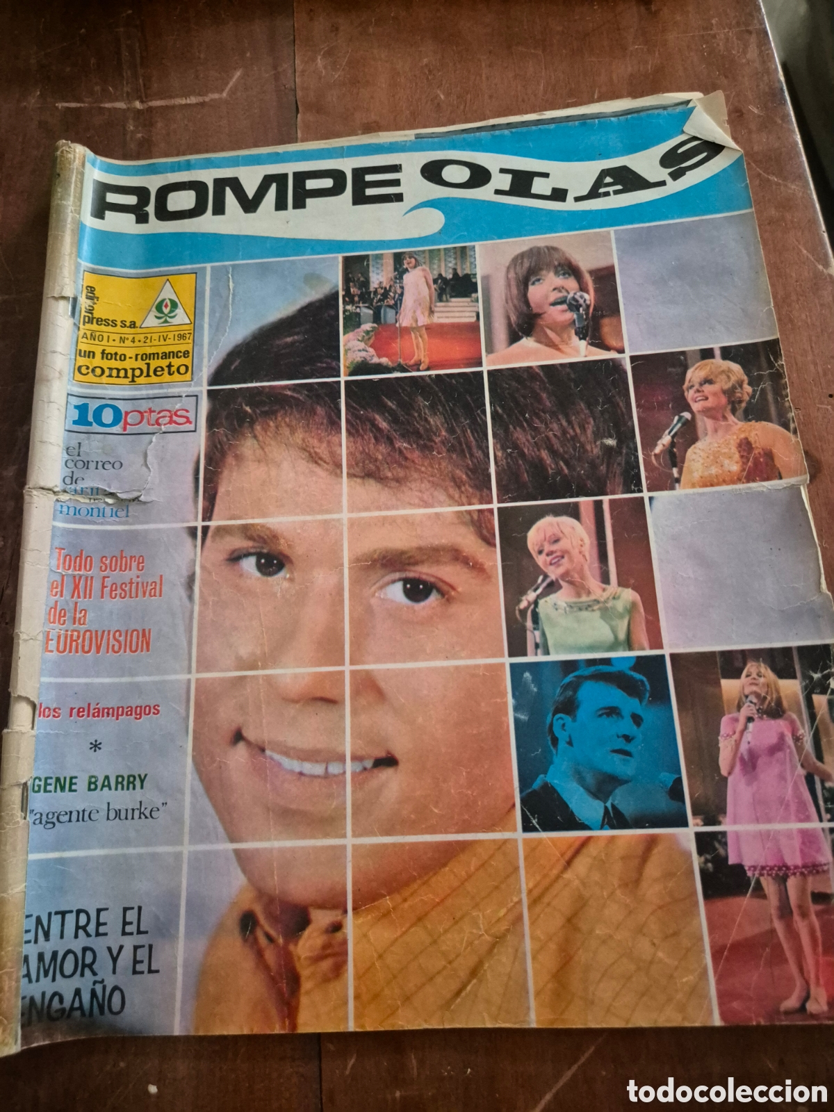 Coleccionismo de revistas y peri&oacute;dicos: 4 FOTONOVELAS RAPHAEL CORIN TELLADO ROMPE OLAS