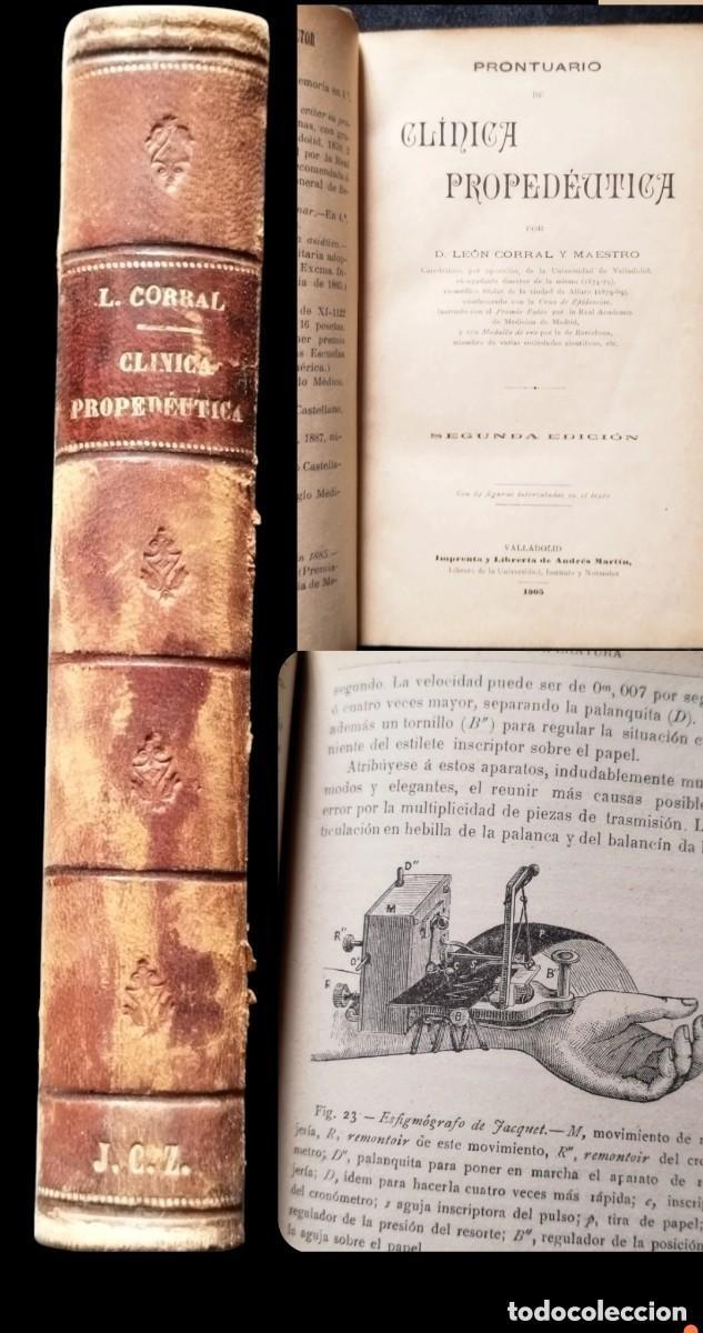 Sammeln von Zeitschriften und Zeitungen: CORRAL, Le&oacute;n. Prontuario de Cl&iacute;nica Propede&uacute;tica. 1905