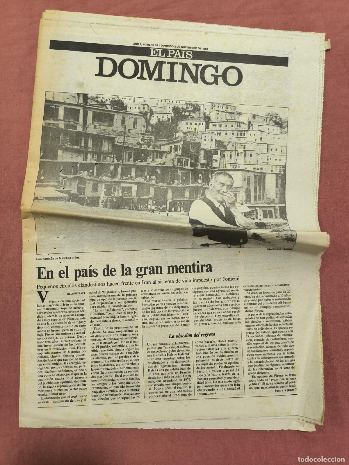 Collectionnisme de Revues et Journaux: Suplemento El Pa&iacute;s Domingo &ndash; En el Pa&iacute;s de la Gran Mentira Madrid Coleccionismo