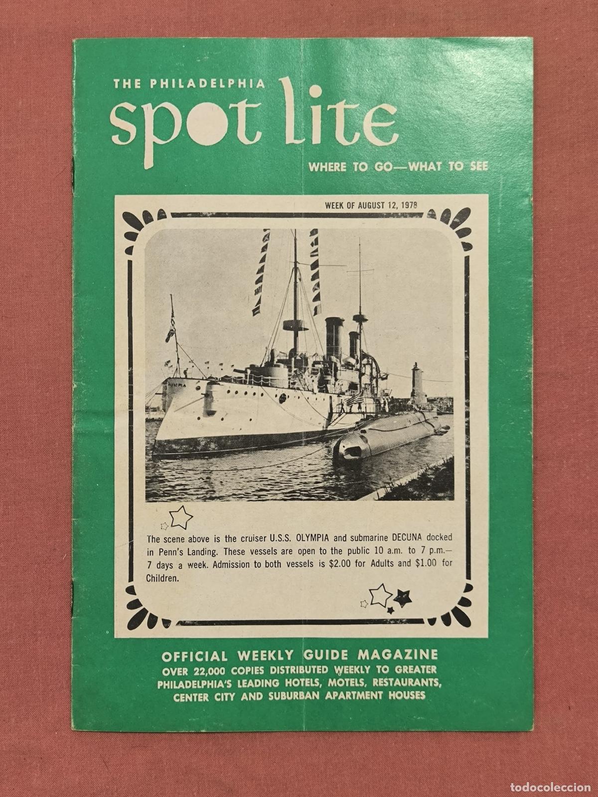 Coleccionismo de revistas y peri&oacute;dicos: Revista The Philadelphia Spotlite &ndash; Gu&iacute;a Semanal USA Coleccionismo