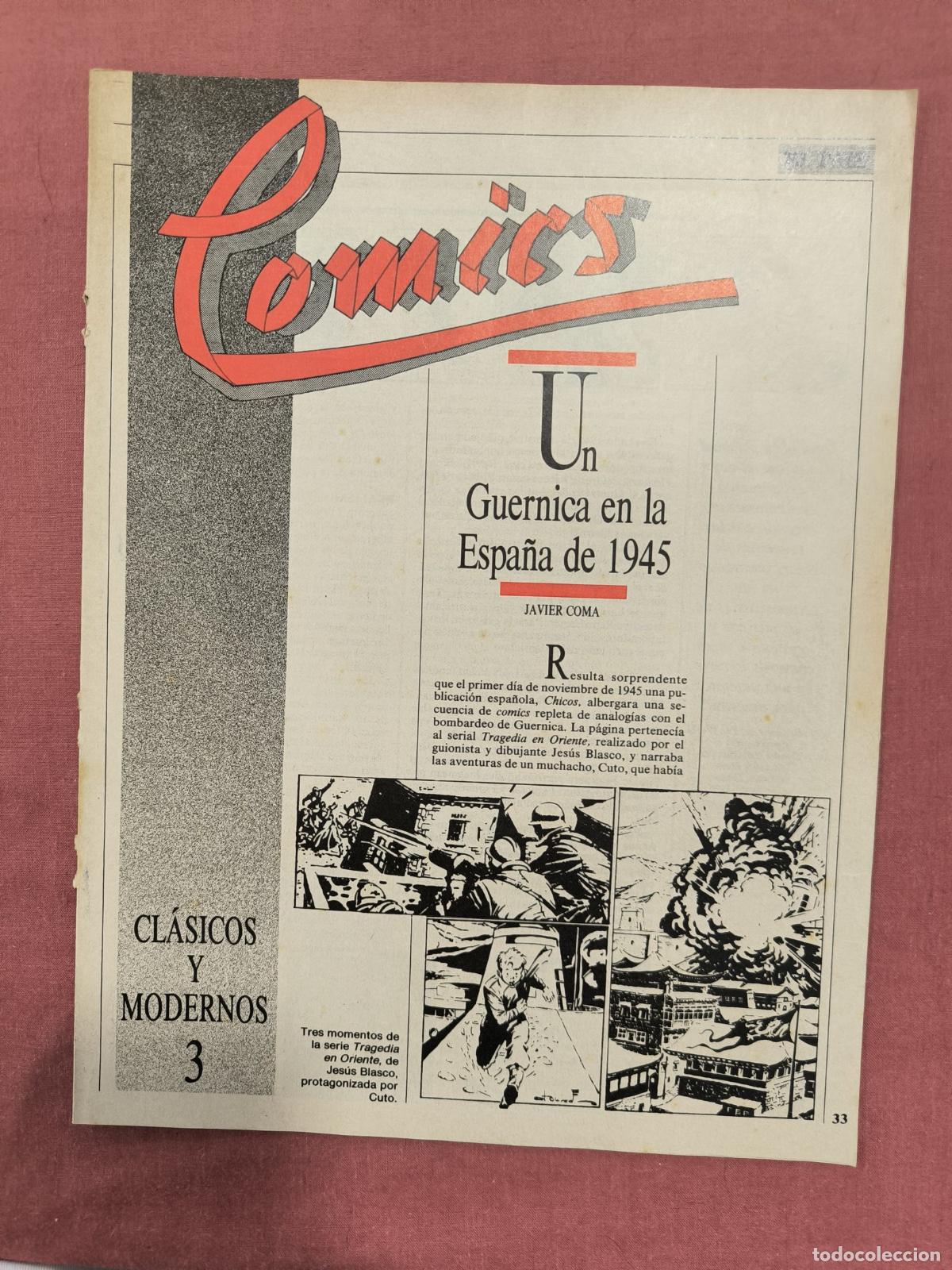 Coleccionismo de revistas y peri&oacute;dicos: C&oacute;mics Cl&aacute;sicos y Modernos N&ordm; 3 El Pa&iacute;s &ndash; Guernica en la Espa&ntilde;a de 1945