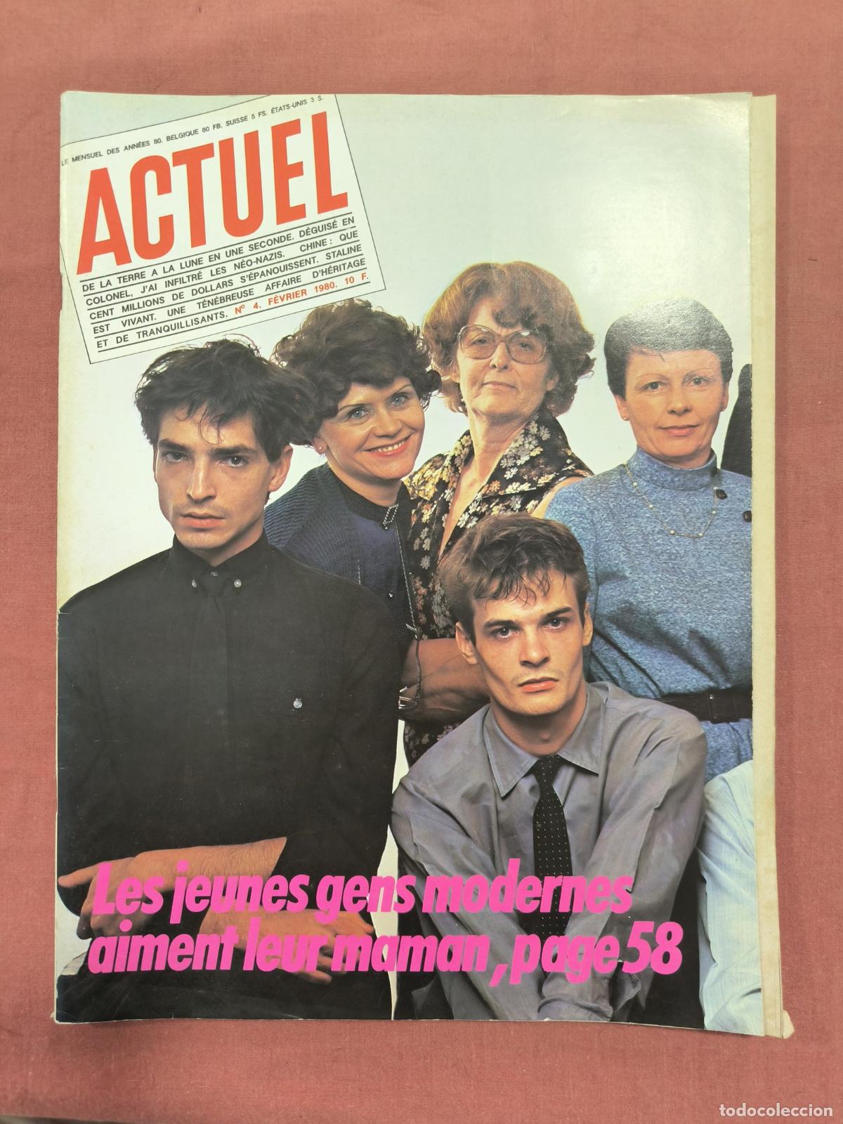 Coleccionismo de revistas y peri&oacute;dicos: Revista Actuel &ndash; Les Jeunes Gens Modernes Aiment Leur Maman Coleccionismo