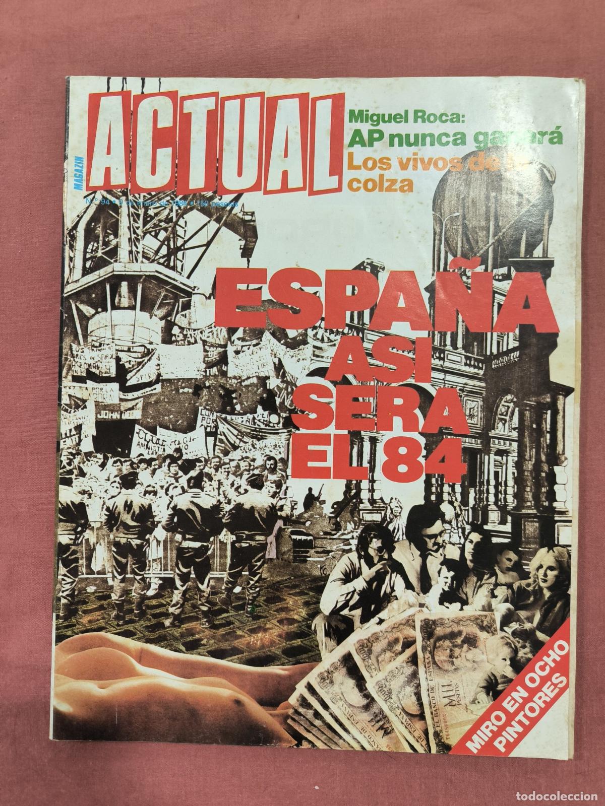 Coleccionismo de revistas y peri&oacute;dicos: Revista Actual &ndash; Espa&ntilde;a As&iacute; Ser&aacute; el 84 Actualidad Coleccionismo