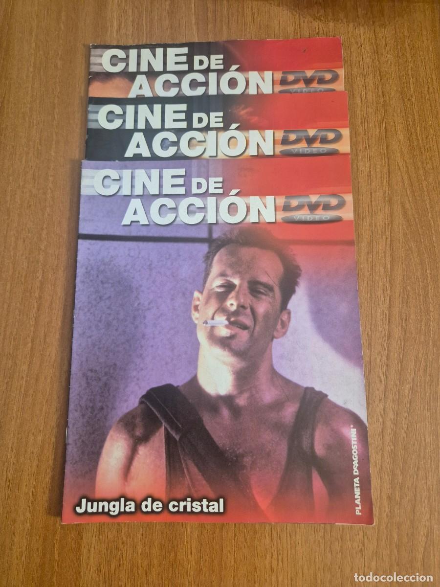 Coleccionismo de revistas y peri&oacute;dicos: 3 FASCICULOS DE CINE EN ACCION -DVD, JUNGLA DE CRISTAL , TERMINATOR SPEED MAXINA